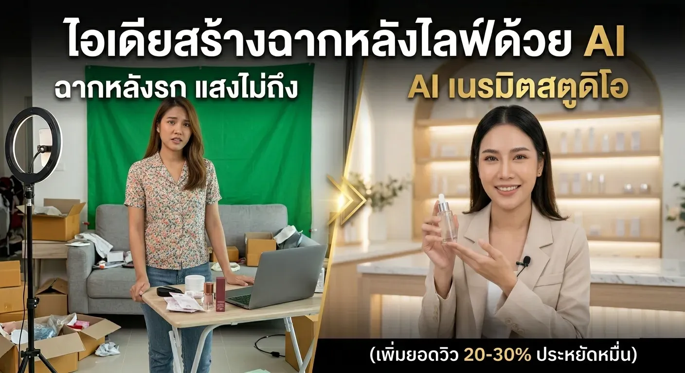 ไอเดียสร้าง Background สำหรับไลฟ์ด้วย AI