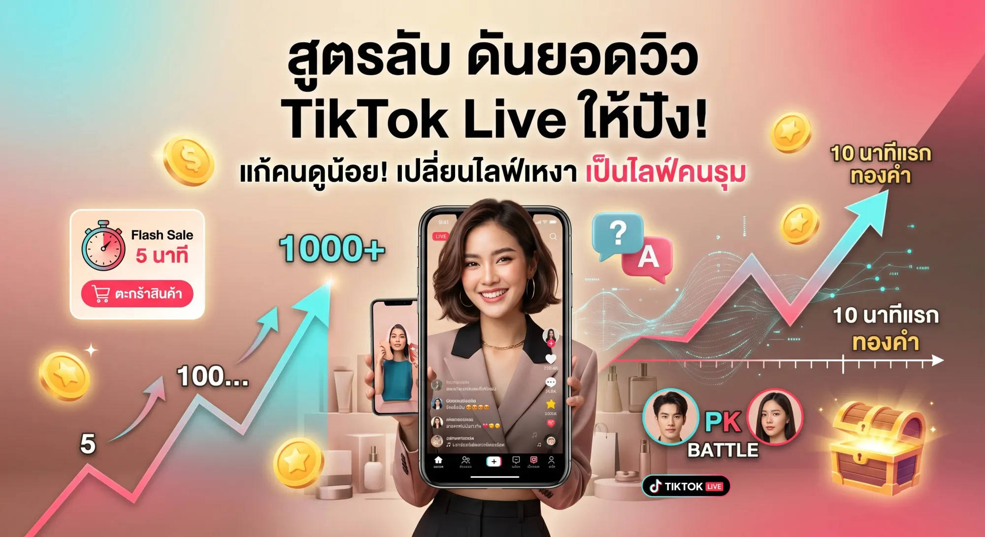 เจาะลึกฟีเจอร์ "TikTok Live" อัปเดตล่าสุด ทำอย่างไรให้ขึ้นหน้าฟีด